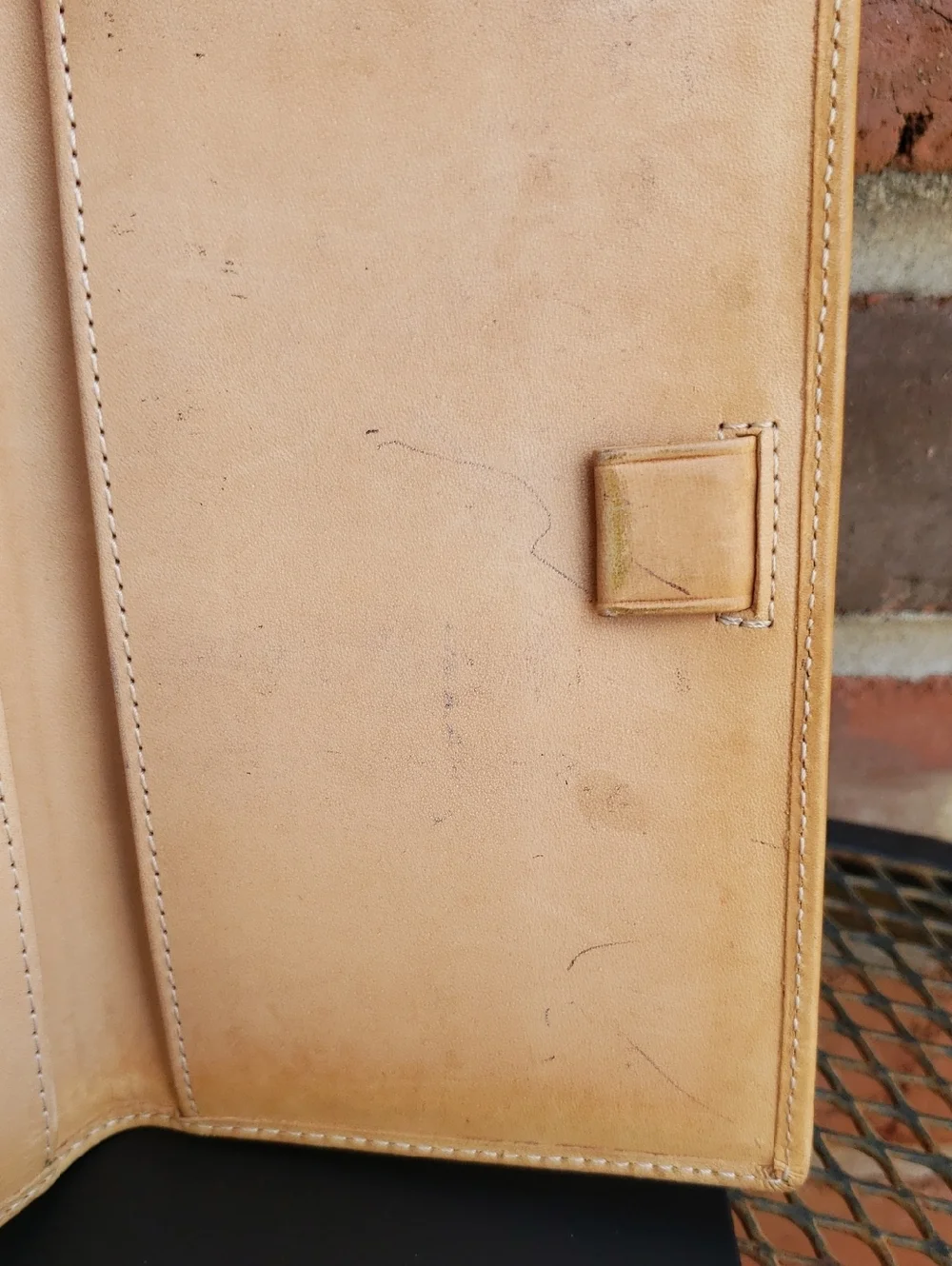 Vintage Coach CC Monogram Leather Canvas Checkbook Wallet Y2K Designer